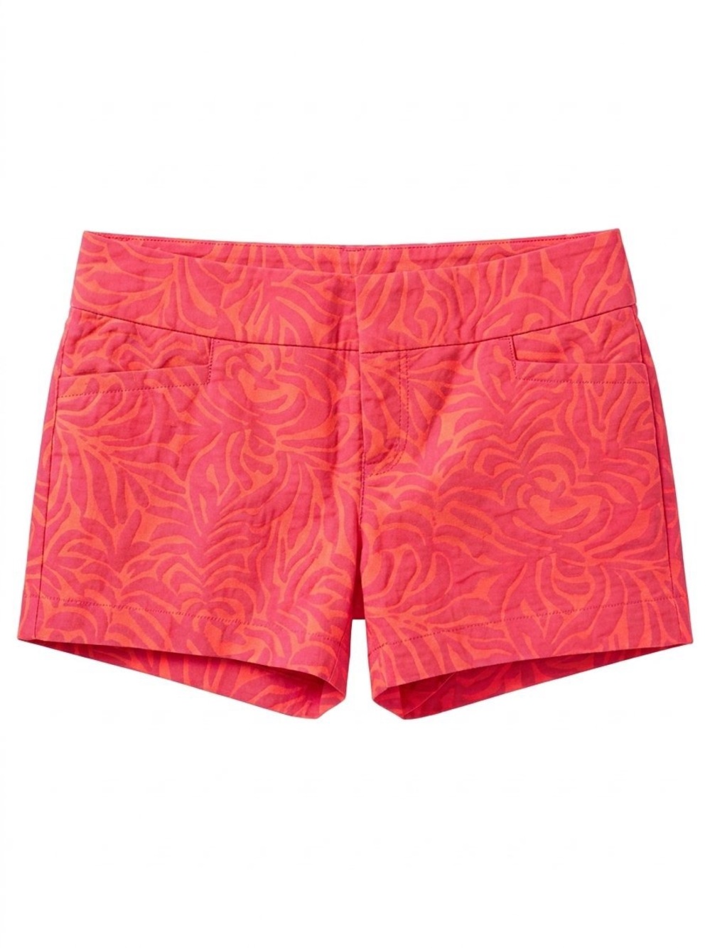 Lilly Pulitzer Women's Ellie Shorts Flamingo Pink Jungle Leaf Jacquard Shorts